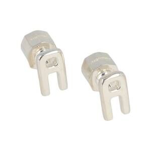 NEW AMBUSH women's a logo earrings in silver